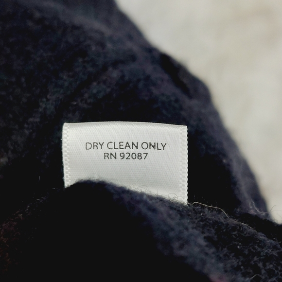 Saks Fifth Avenue Gray Wool Dry Clean Ruffled Sweater 3008 - Picture 7 of 8